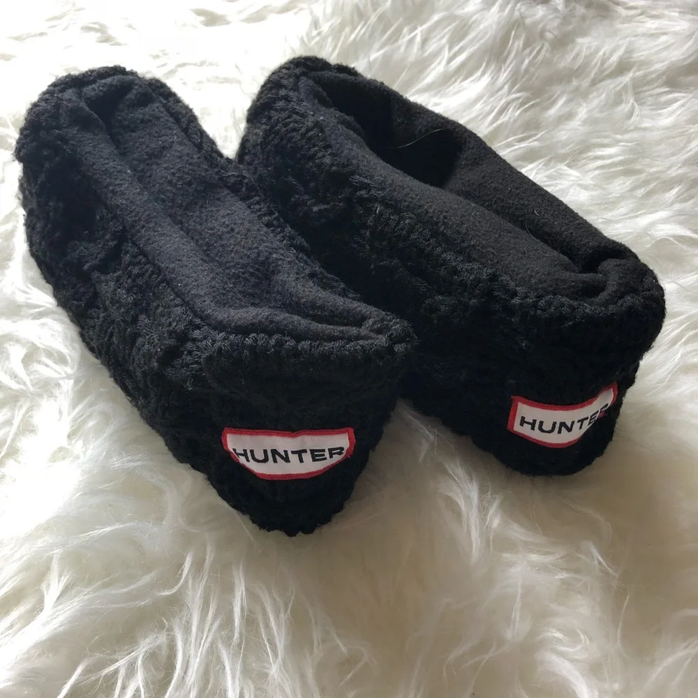 Hunter Black Cable Knit Boot Socks - Picture 4 of 4